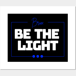 Colorful Be The Light Christian Design Posters and Art